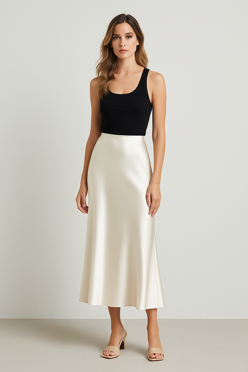 Lumière Satin Skirt