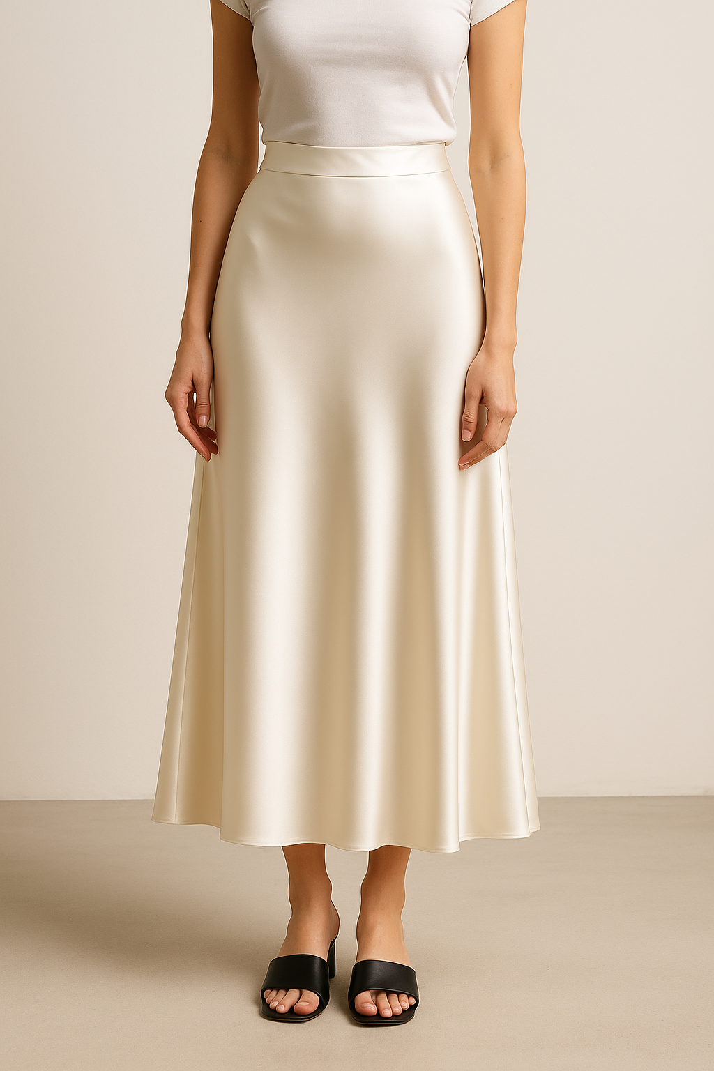 Lumière Satin Skirt