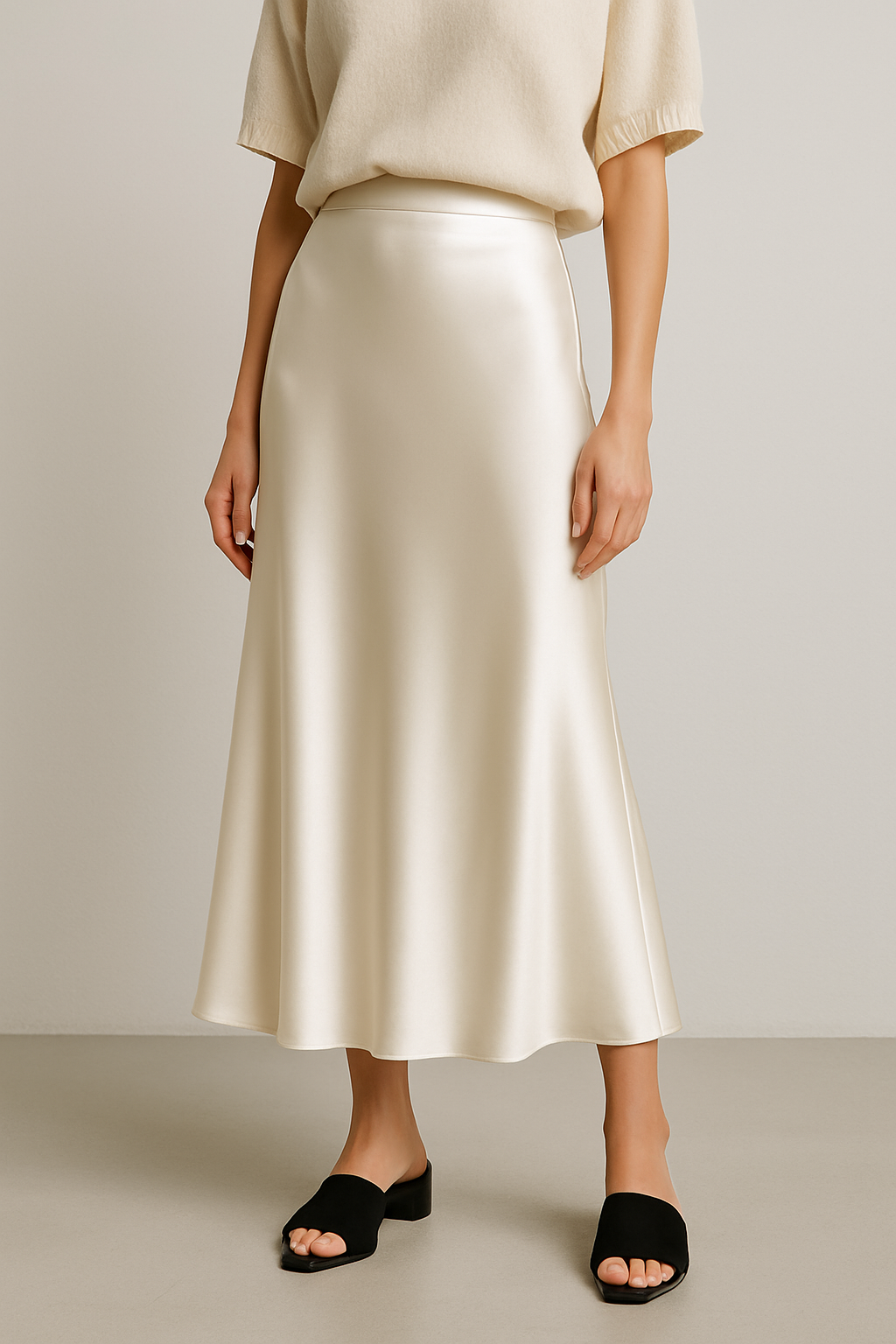 Lumière Satin Skirt
