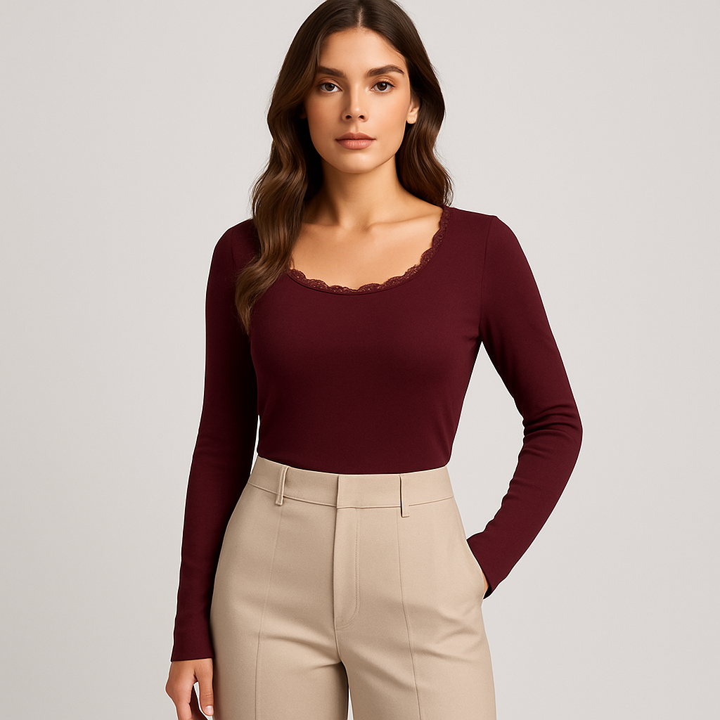 Sleeve Slim Crop T-Shirt