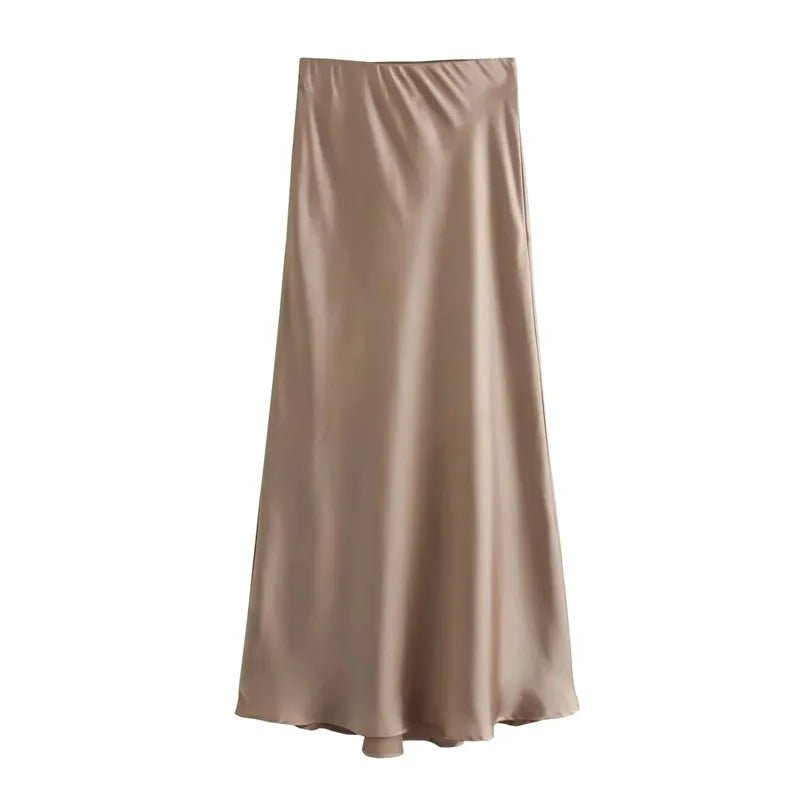 Lumière Satin Skirt