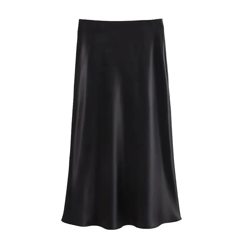 Lumière Satin Skirt