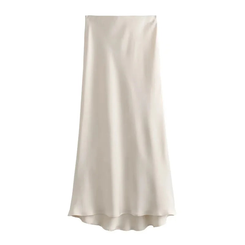 Lumière Satin Skirt