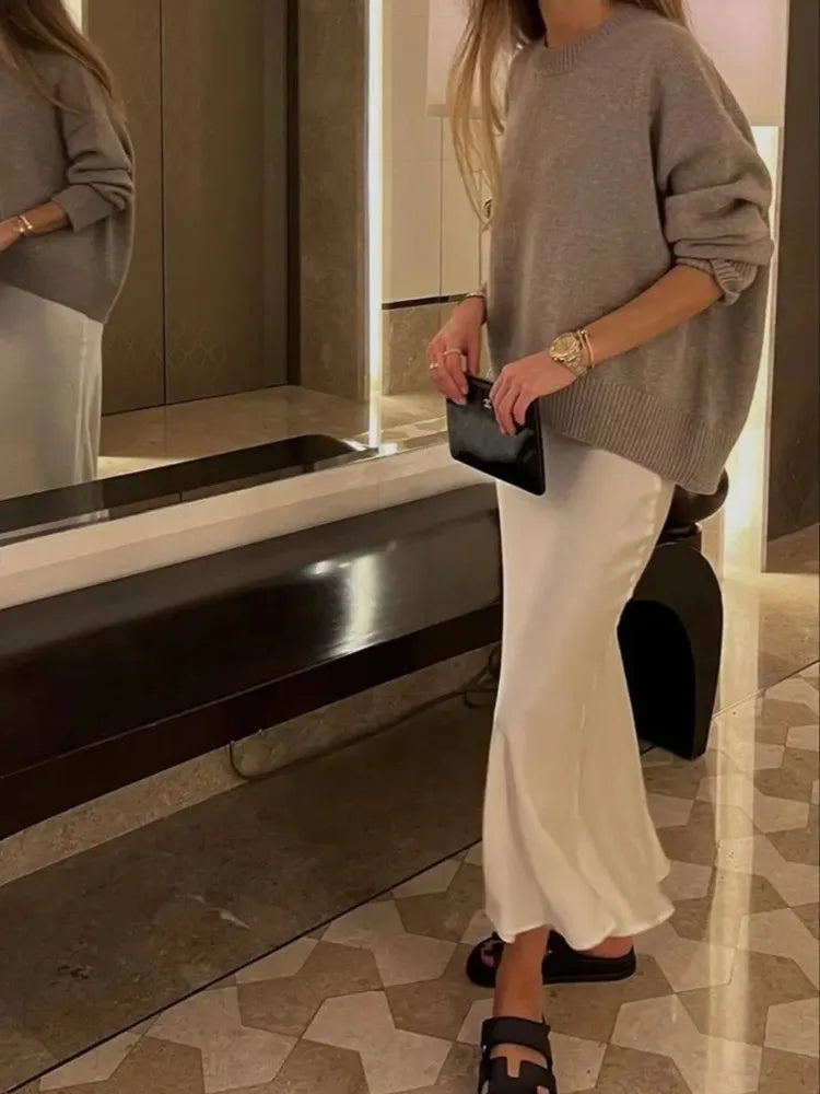 Lumière Satin Skirt